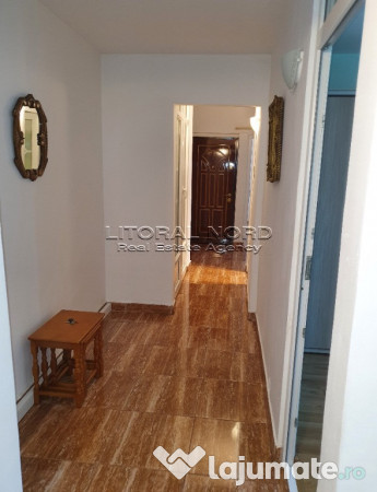 Tomis 3, ap. 3 camere dec. 2 bai, 68mp, mobilat, utilat, centrala gaze 