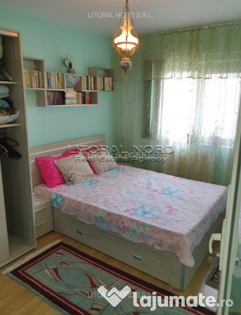 Tomis 3, ap. 3 camere dec. 2 bai, 68mp, mobilat, utilat, centrala gaze 