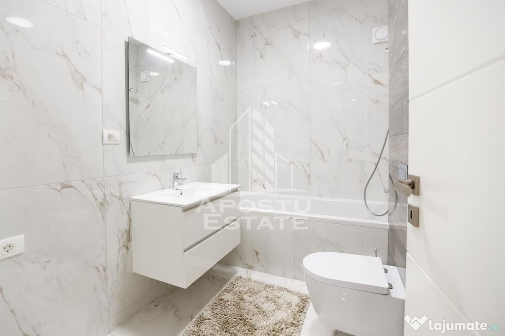 Apartament cu 3 camerere, mobilat de lux parcare subteran...