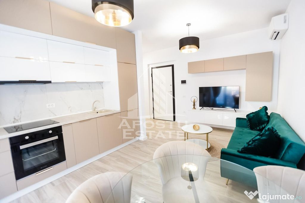 Apartament cu 3 camerere, mobilat de lux parcare subteran...