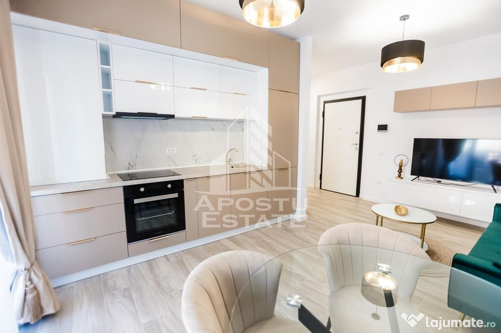 Apartament cu 3 camerere, mobilat de lux parcare subteran...