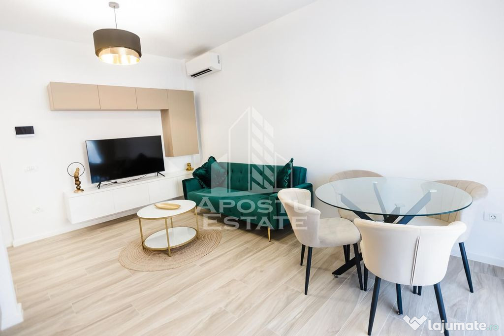 Apartament cu 3 camerere, mobilat de lux parcare subteran...
