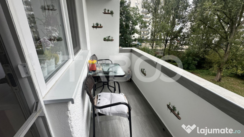 Apartament 2 camere cu balcon de inchiriat zona Rahovei Sibi