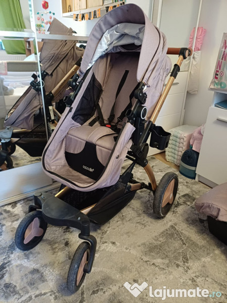 Cărucior Coccolle Ambra Rose Gold 3 în 1 