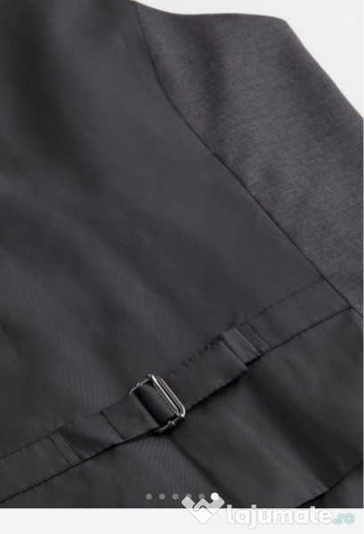 Vestă de costum Slim Fit H&M gri, mărime 36 (S/M)