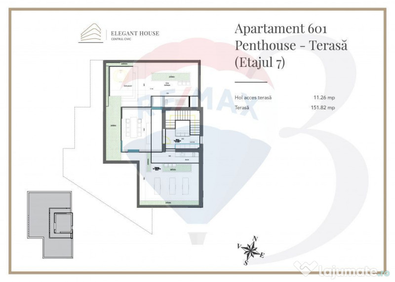 Penthouse de lux cu rooftop și lift privat I Elegant Hou... 