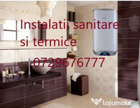 Sanitare și termice. Montaj instalații noi,nu reparații 