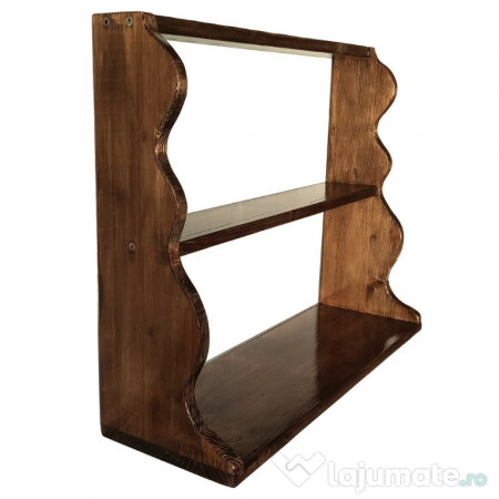 Raft din lemn de pin, hand-made, pentru blat sau masa – 60 × 50 cm