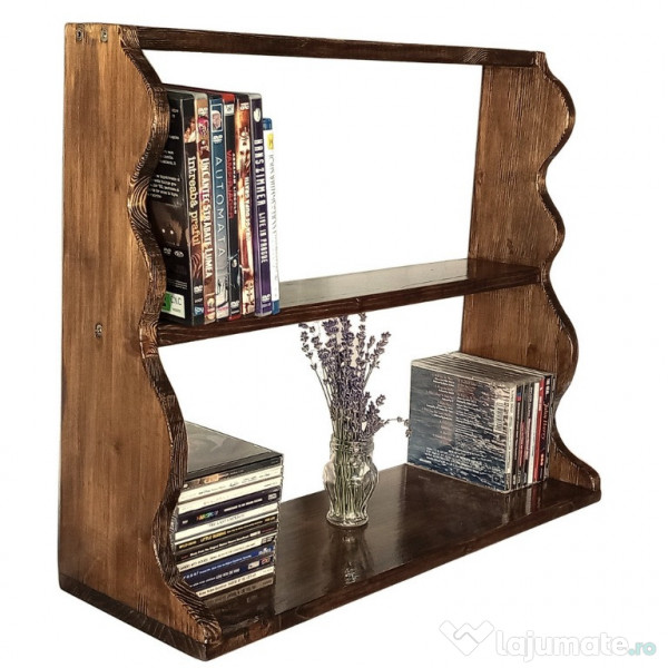 Raft din lemn de pin, hand-made, pentru blat sau masa – 60 × 50 cm