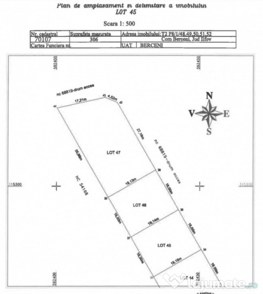 BERCENI, 2 LOTURI-612 MP! 