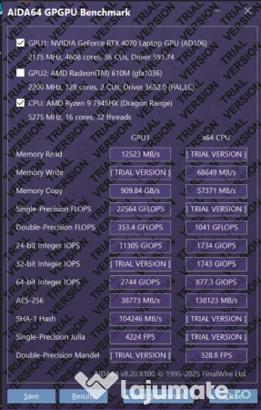 Rog strix g713pi 17" 7945hx 16c/32t, rtx 4070, 1tb ssd, garanție 2028 