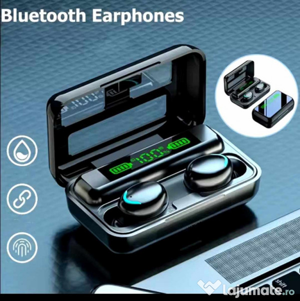 Casti wireless cu powerbank ,produs nou 