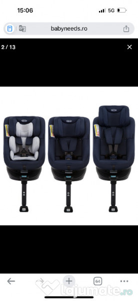 Scaun auto Graco rotativ 360 Turn2Me 