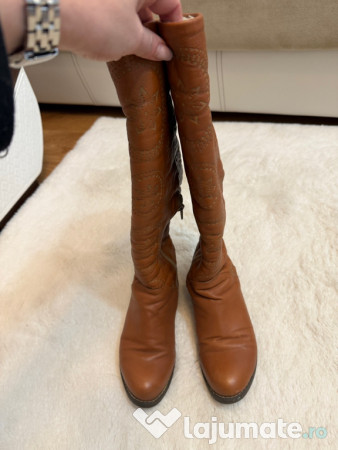 Cizme lungi piele naturala 