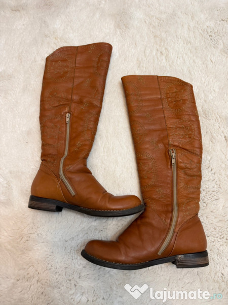 Cizme lungi piele naturala 