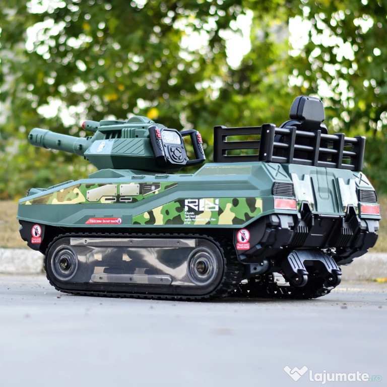 Tanculet electric Kinderauto Commander 2x 55W 12V 12Ah Verde