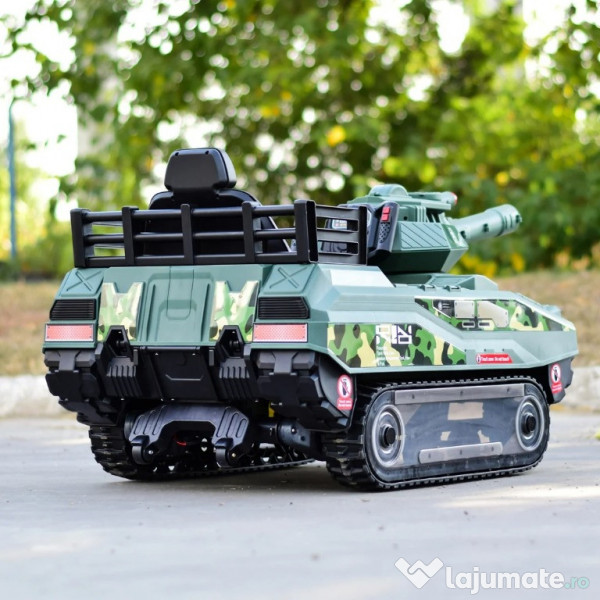 Tanculet electric Kinderauto Commander 2x 55W 12V 12Ah Verde