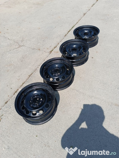 Jante otel, BMW Seria 1, 7Jx16EH2, R16, cu capace, cu embleme 