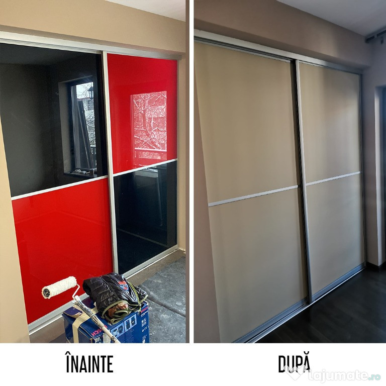 Colantare mobilă bucătărie, uși, dulap - imitații de lemn, marmură etc