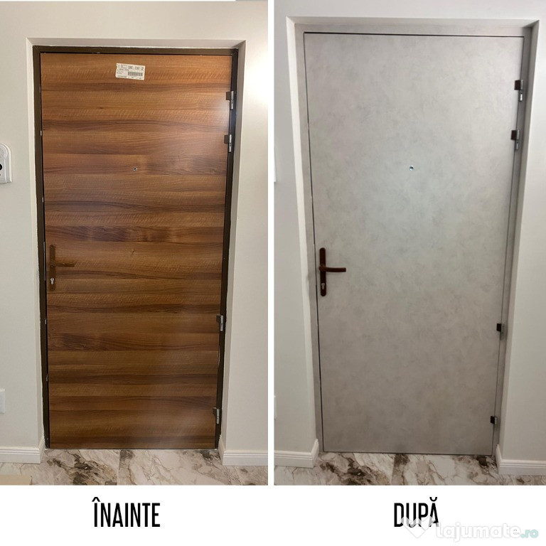 Colantare mobilă bucătărie, uși, dulap - imitații de lemn, marmură etc