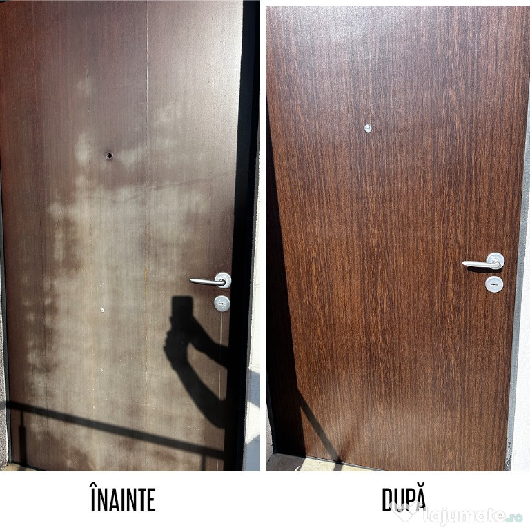 Colantare mobilă bucătărie, uși, dulap - imitații de lemn, marmură etc