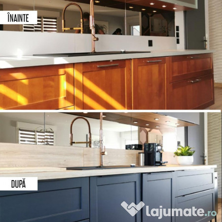 Colantare mobilă bucătărie, uși, dulap - imitații de lemn, marmură etc