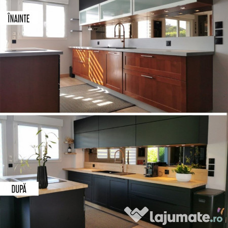 Colantare mobilă bucătărie, uși, dulap - imitații de lemn, marmură etc