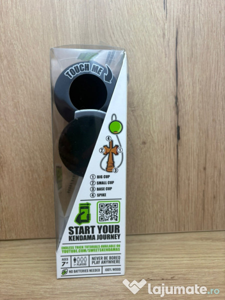 Sweets Fuzzy Black Kendama Broken Shape, noua, editie rara 