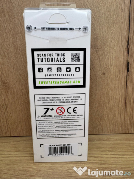 Sweets Fuzzy Black Kendama Broken Shape, noua, editie rara 