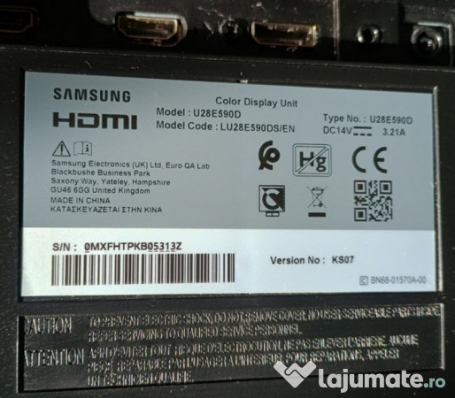 Calculator Lenovo i5/ 8Gb+Monitor Samsung HDMI diagonala 76 cm