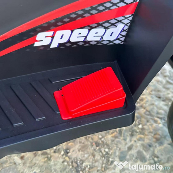 ATV electric cu maner 4 in 1, Kinderauto Hercules 35W 6V, RC #RED 