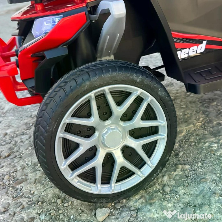 ATV electric cu maner 4 in 1, Kinderauto Hercules 35W 6V, RC #RED 