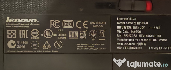 Lenovo G50 17inch / SSD-128G / 8GB RAM Intel Celeron 