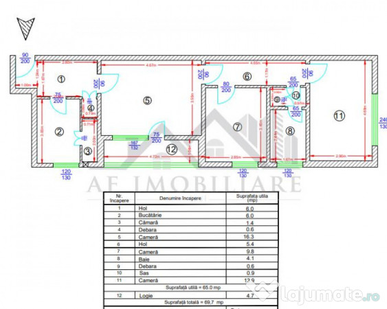 Apartament 3 camere Podu Ros - Aleea Rozelor