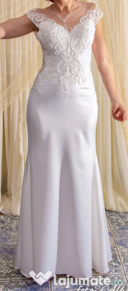 Rochie Mireasa cu trena detașabilă 