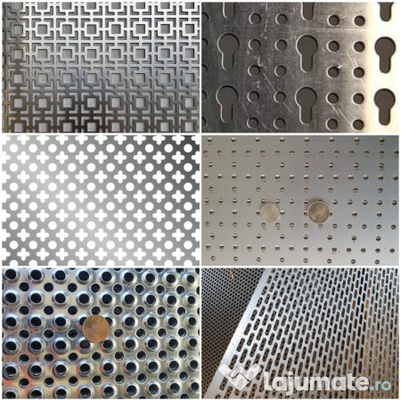 Tabla perforata inox gauri rotunde 1mm tip R10T15 sita otel