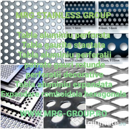 Tabla perforata inox gauri rotunde 1mm tip R10T15 sita otel