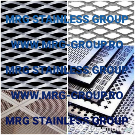 Tabla perforata inox gauri rotunde 1mm tip R10T15 sita otel