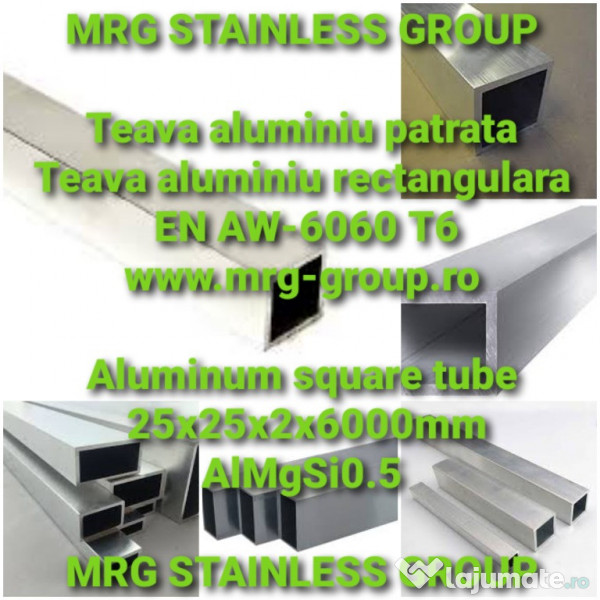 Teava aluminiu rotunda 60mm tub aluminiu alama cupru inox 