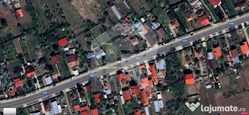 Teren 1100 mp, Deschidere la Șoseaua Ghermanesti Potențial