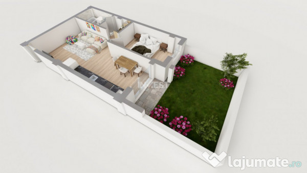 COMISION 0% ! 2 CAMERE CU GRADINA 37MP POPAS PACURARI