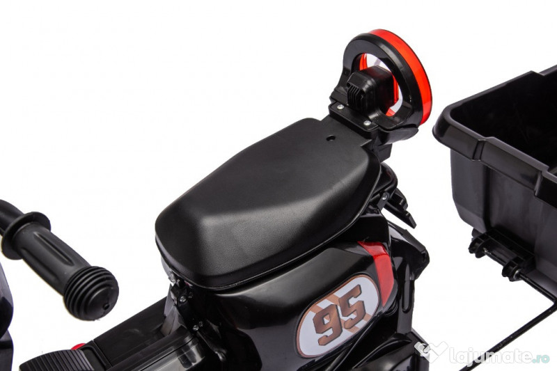 Scuter electric cu remorca, telecomanda Kinderauto BJBTK3 2x 35W