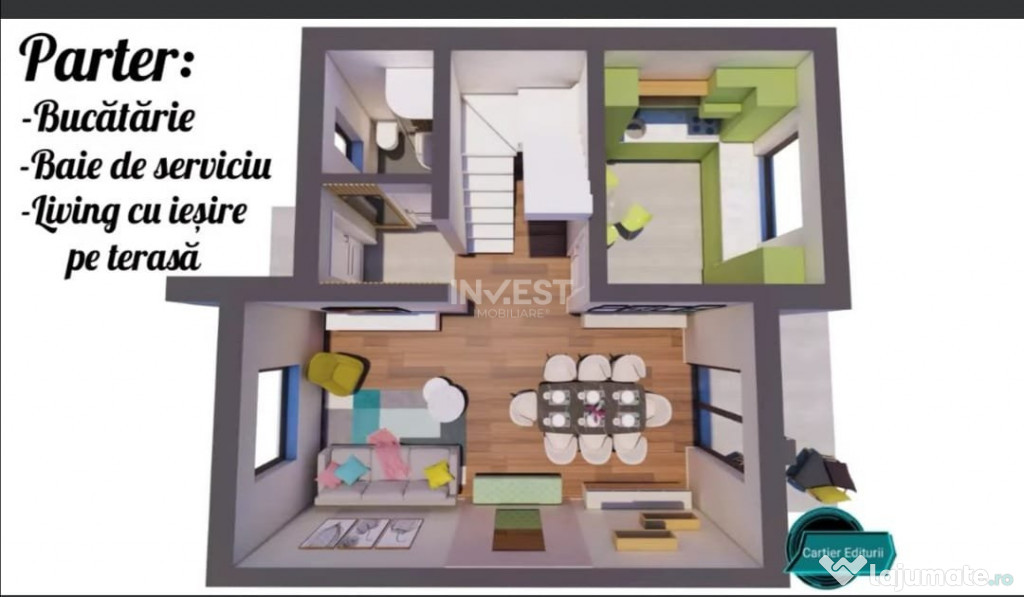 COMISION 0%, CASA 4 CAMERE, 2 BAI, 250 MP, HORPAZ