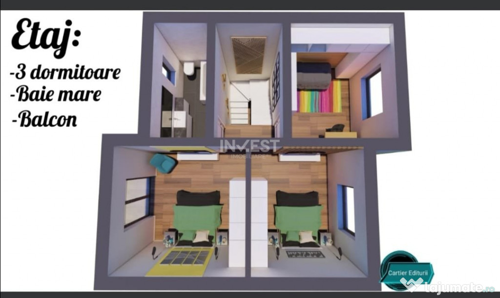 COMISION 0%, CASA 4 CAMERE, 2 BAI, 250 MP, HORPAZ