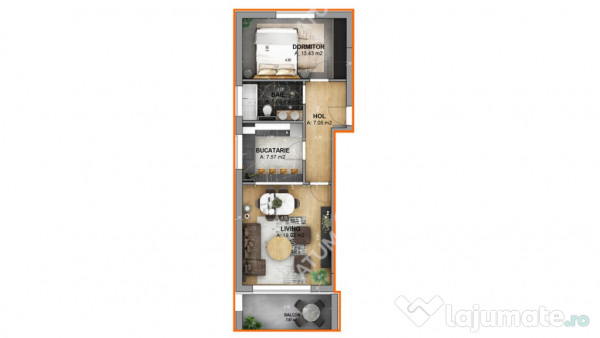 Apartament cu 2 camere decomandate la cheie in Cristian Sibi 