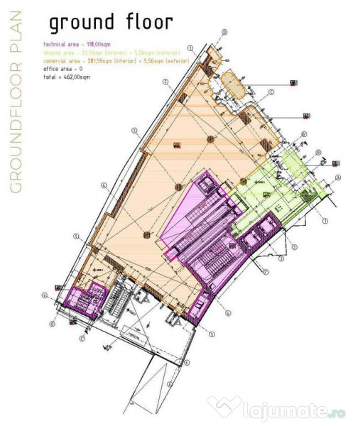 Centrul Istoric Stradal Imobil Comercial Parter si 3 etaj... 