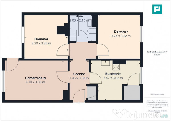 Apartament 3 camere Pâncota 