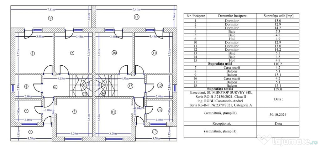 Vila tip duplex 4 CAMERE Com.Berceni COMISION 0 %