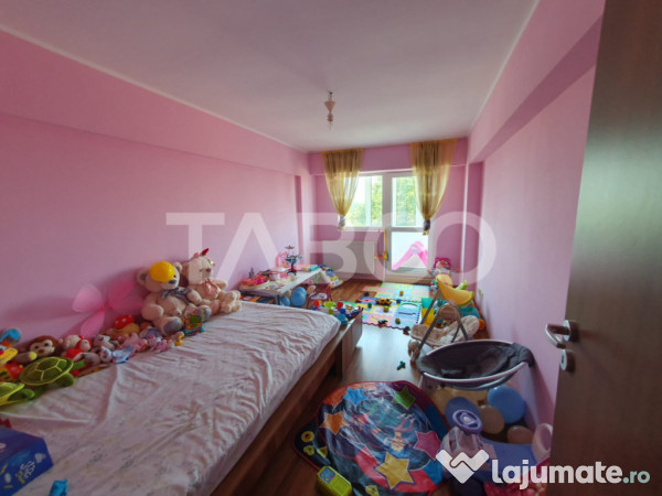 Apartament 4 camere 120 mp utili + balcon etaj 2 mobilat ut 