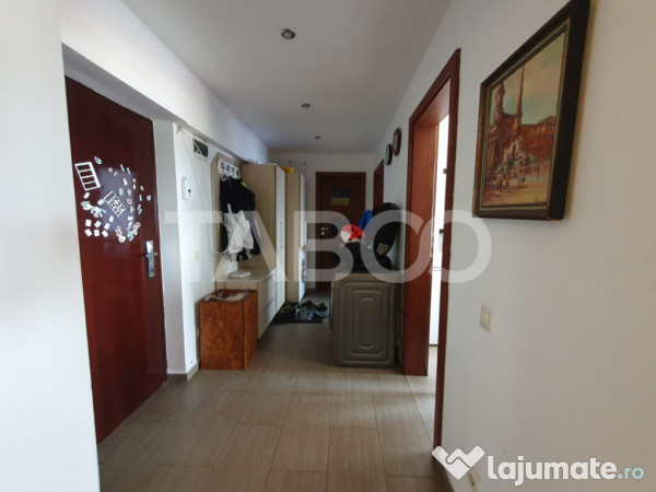 Apartament 4 camere 120 mp utili + balcon etaj 2 mobilat ut 